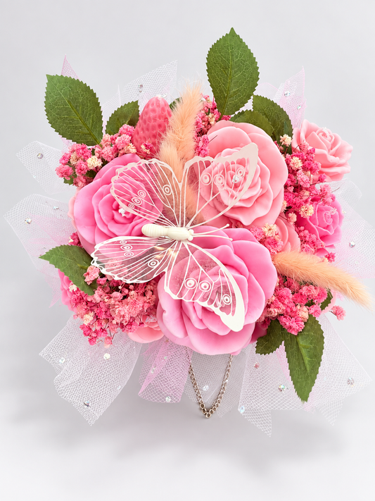 Roses handbag bouquet
