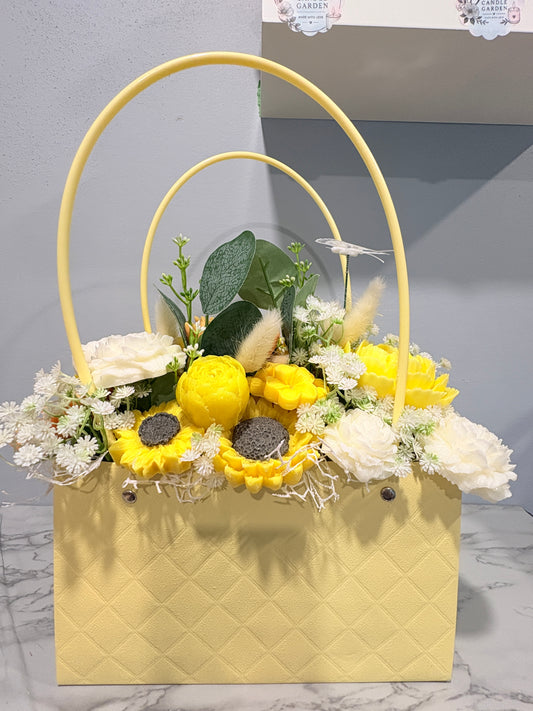 Yellow Handbag Candle Bouquet