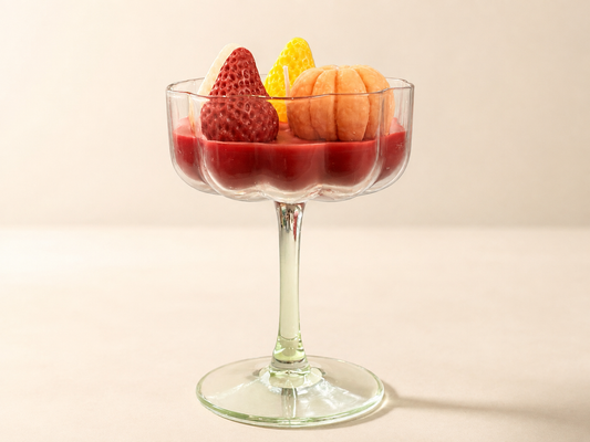 Fruit Cocktail Glass Candle