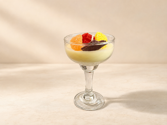 Fruit Medley Dessert Glass Candle