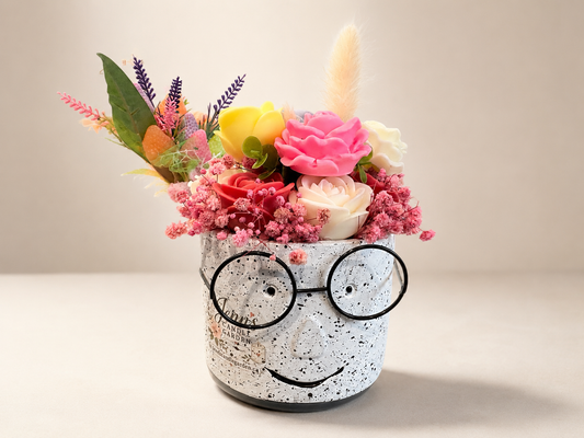 Colourful Owl Candle Bouquet