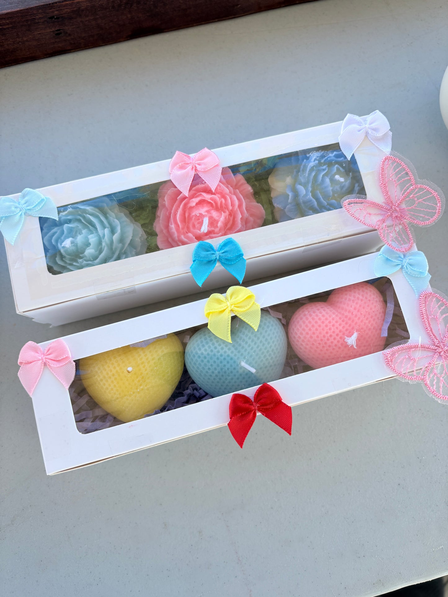 Gift box of candles