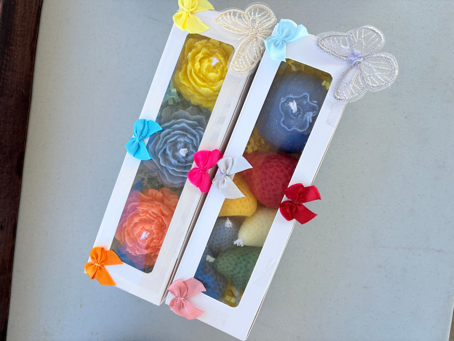 Gift box of candles