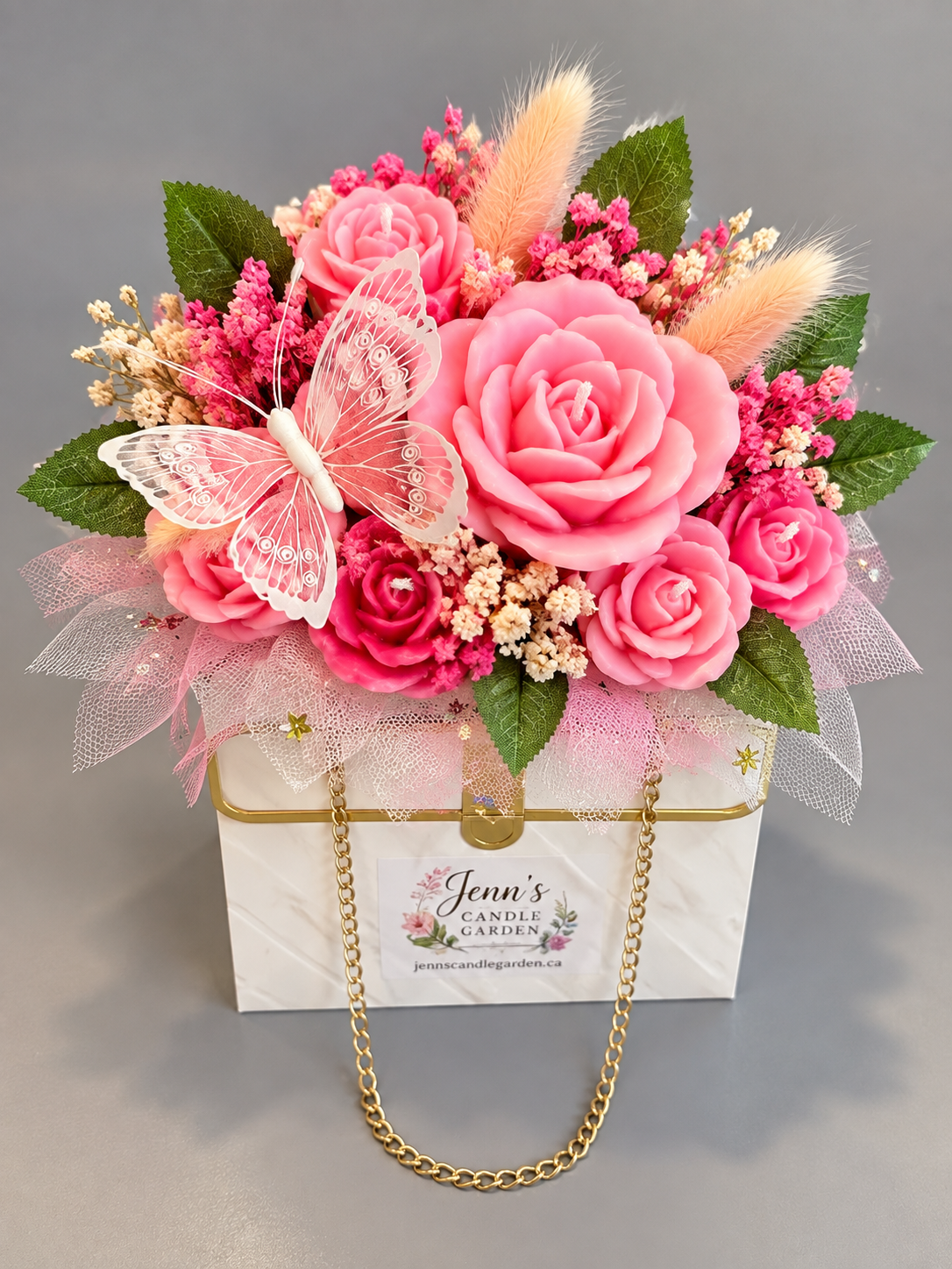 Roses handbag bouquet
