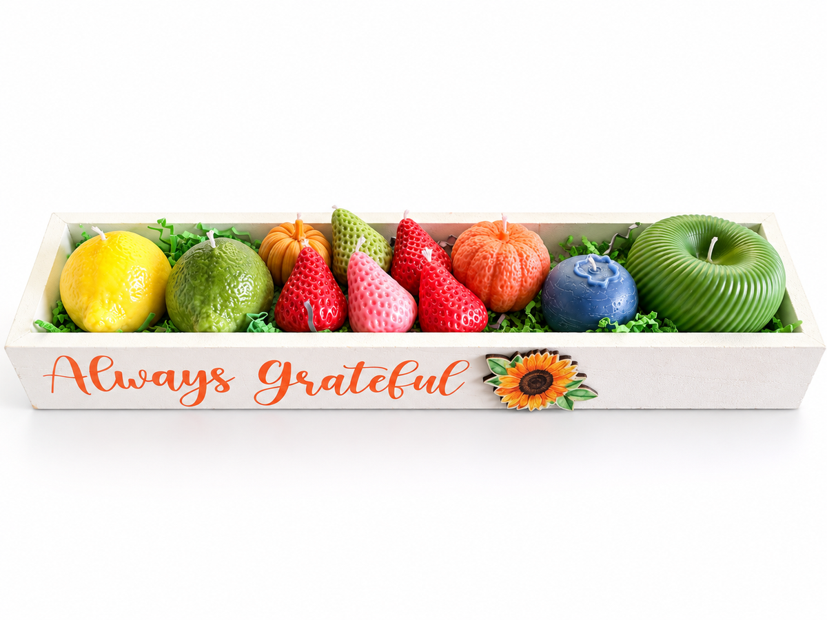 Fruits tray candles