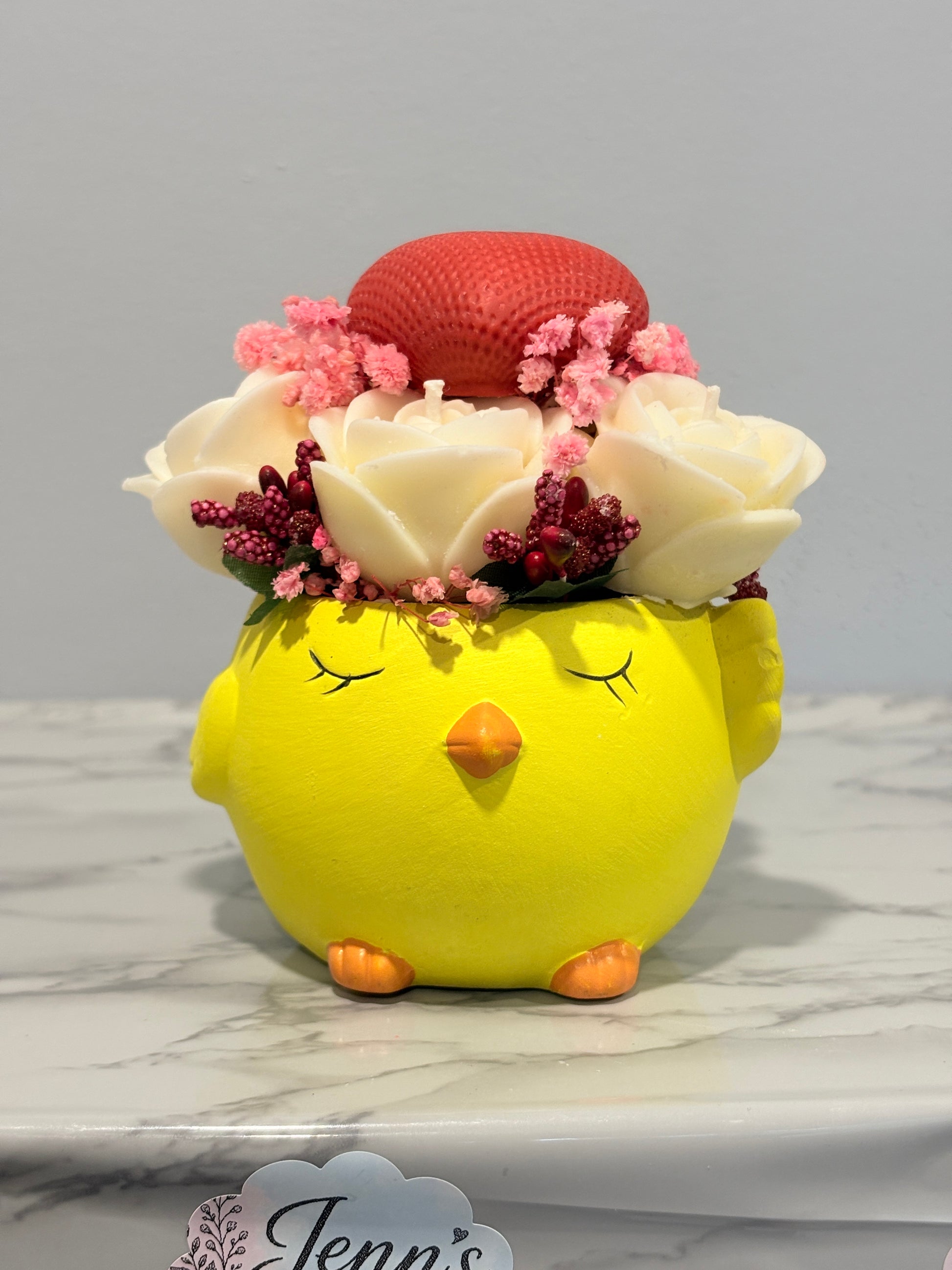 Sunshine Smiley Pot Candle