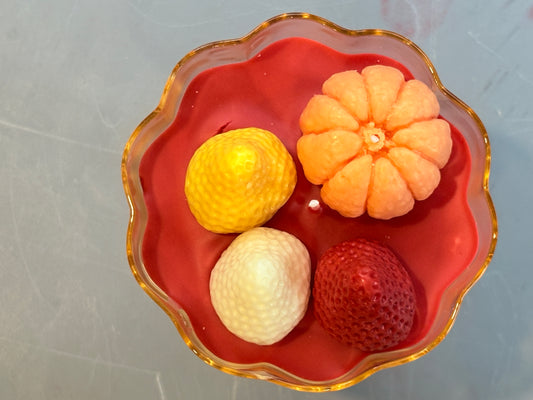 Autumn Fruit Bowl Candle