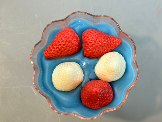 Strawberry Bowl Candle
