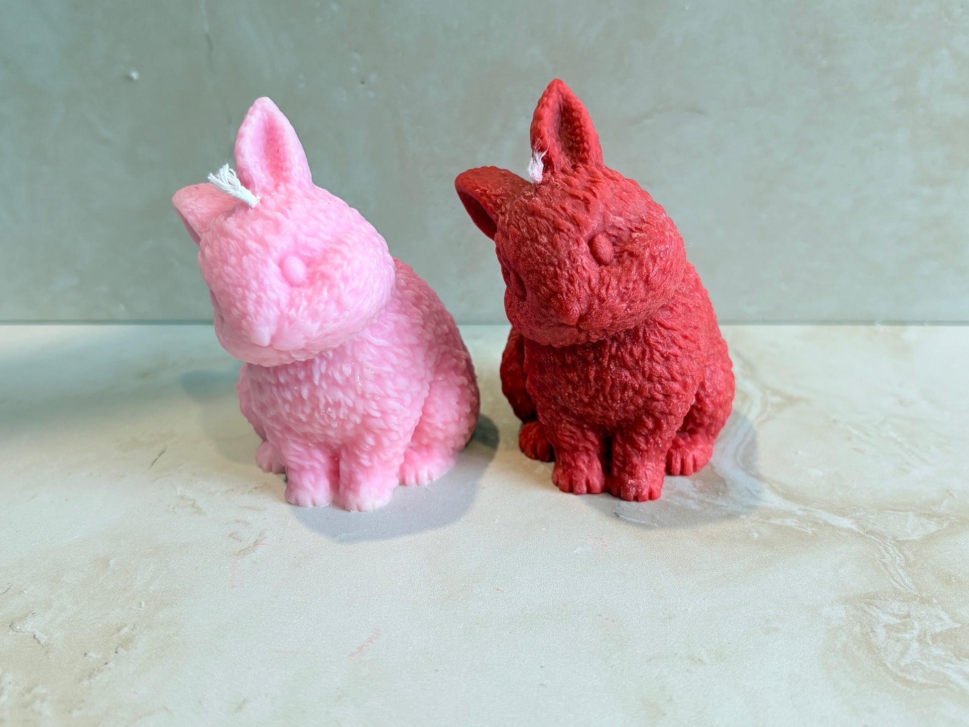 Mini Rabbit Candle Pair